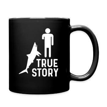 Arm Amputee Funny True Story Humour Amputated Arms - Mug uni - noir - Droite