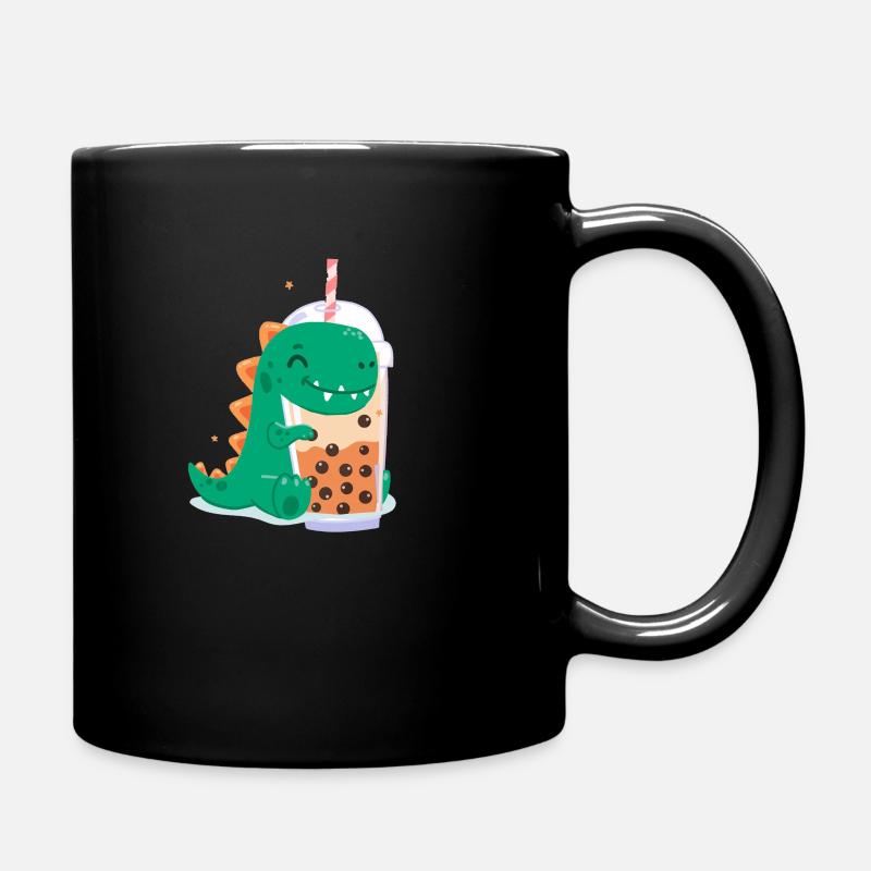 Bubble Tea Dino - Mug uni - noir