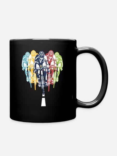 Road Bike Bicycle Accessories Women's Road Bike Rider - Full Colour Mug - black
