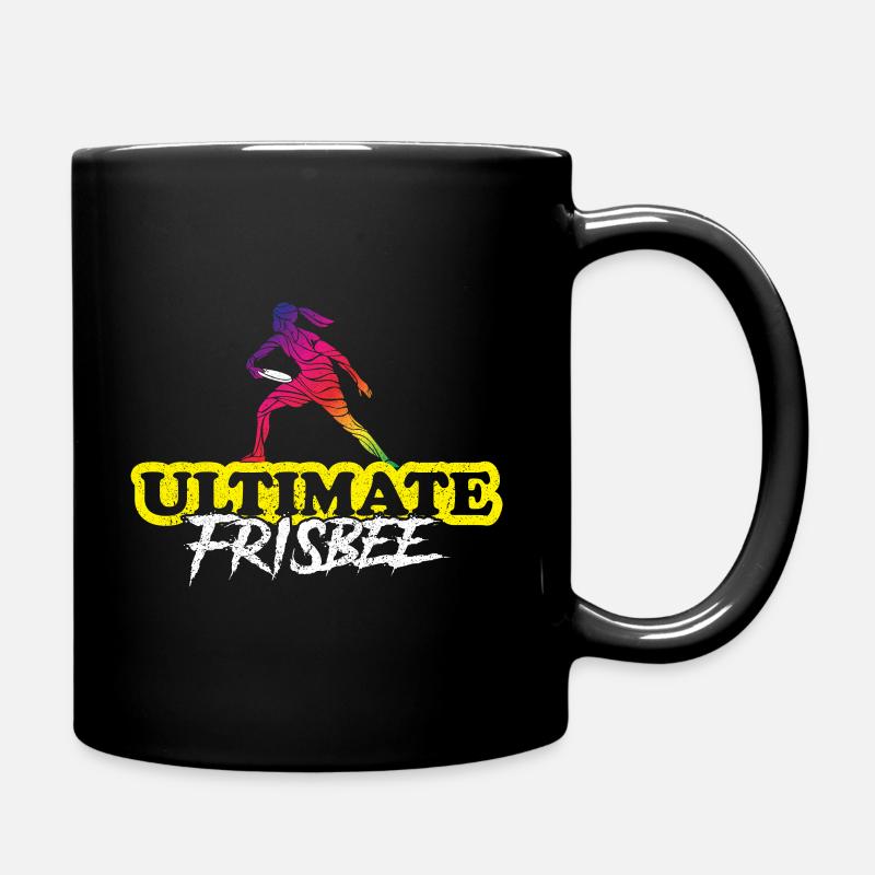 Frisbee Ultimate Frisbee Frisbeespieler - Tasse einfarbig - Schwarz