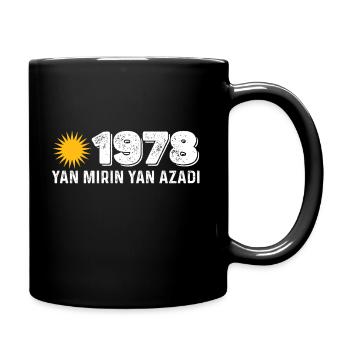 Kurdistan 1978 Yan Mirin Ya Azadi - Mug uni - noir - Droite