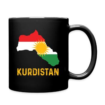 Kurdistan Flag Kurdish Kurds Homeland - Full Colour Mug - black - Right