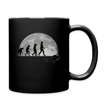 Diver Evolution Moon Dive Snorkel - Full Colour Mug - black - Right