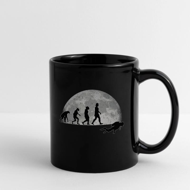 Diver Evolution Moon Dive Snorkel Full Colour Mug