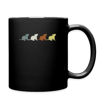 Rat Mama Rats Pet Rat Lover - Full Colour Mug - black - Right