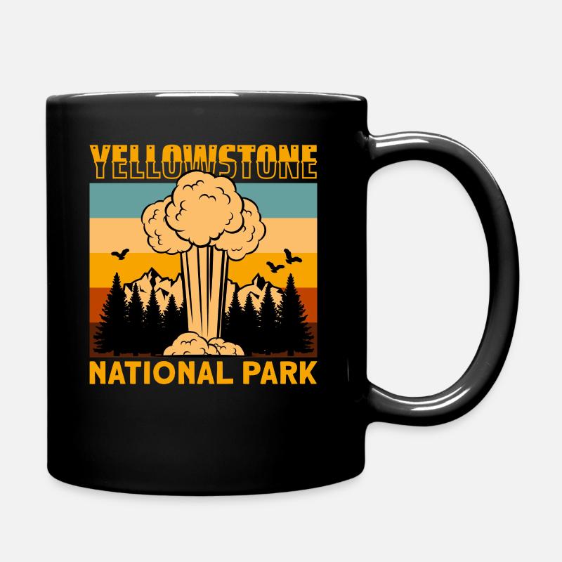 Yellowstone Park Camping Montana Ranch - Mug uni - noir
