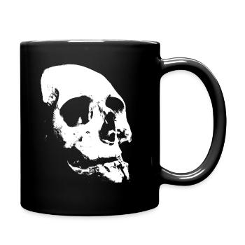 Skull Skull Skull Halloween Gothic Gift - Full Colour Mug - black - Right