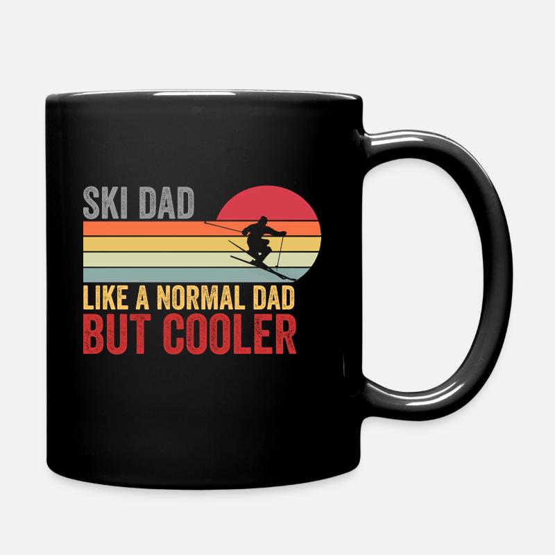 Ski Dad Rétro Vintage - Mug uni - noir
