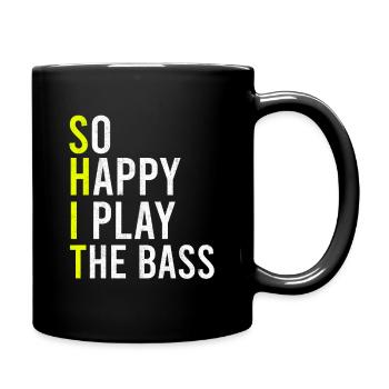 Basse 18 - Mug uni - noir - Droite