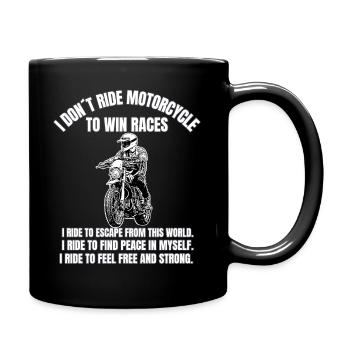 Motorcycle Motorcycles Motorcyclist Biker Lifestyle - Full Colour Mug - black - Right