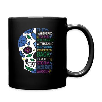 Crâne de spondylarthrite ankylosante Warrior - Mug uni - noir - Droite
