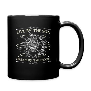 Moon Sun Stars Occult - Full Colour Mug - black - Right