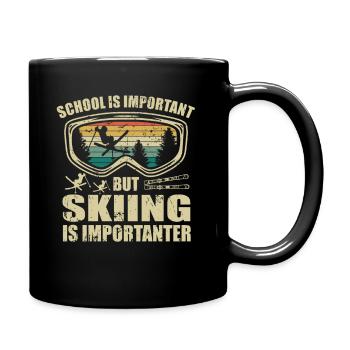 Freestyle Skiers enfants Skiing Vacances de ski - Mug uni - noir - Droite