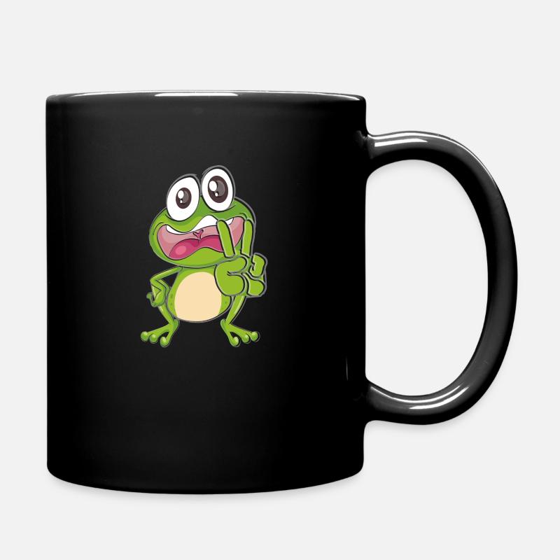 Frog funny - Full Colour Mug - black