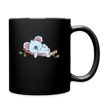 Koala dormant koala - Mug uni - noir - Droite
