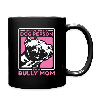 American Bully Mom Dog Owner Dog Gift - Full Colour Mug - black - Right