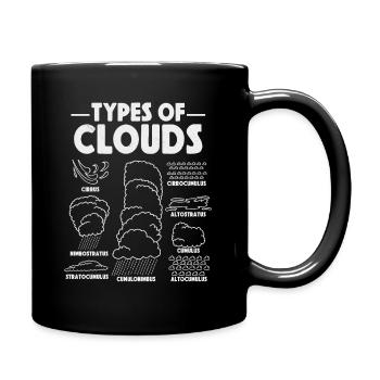 Météorologue Prévisions météorologiques nuages nuages - Mug uni - noir - Droite