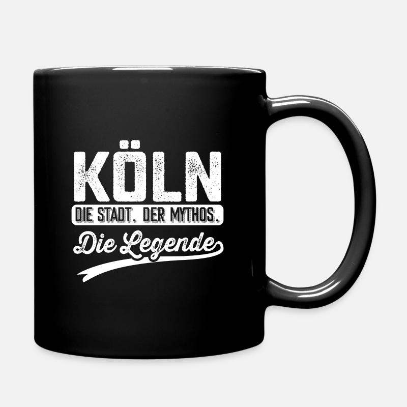 Köln die Stadt der Mythos Kölner - Tasse einfarbig - Schwarz