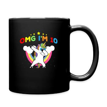 OMG J’ai 10 ans - Licorne Dab 10th Birthday Girl - Mug uni - noir - Droite