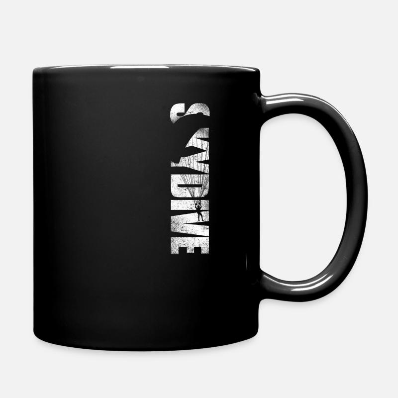 Skydiving Vintage Skydive - Tasse einfarbig - Schwarz