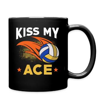 Volley-ball Kiss my Ace - Mug uni - noir - Droite