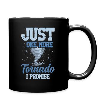 Chasse à la tempête. Tornade amusante. - Mug uni - noir - Droite