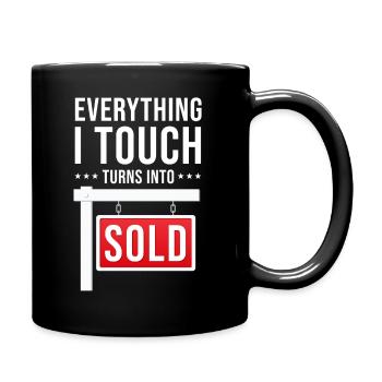 Real Estate Agent Real Estate Agent Houses - Full Colour Mug - black - Right