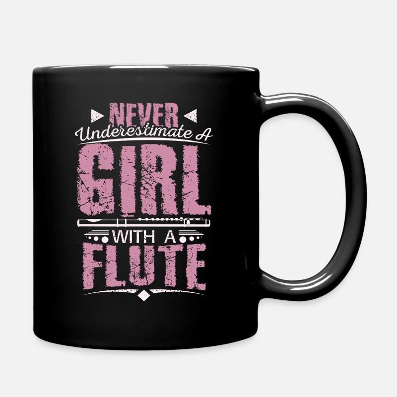 Flûte de flûte - Mug uni - noir