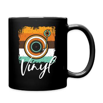 DJ Musik Techno House Party Electro Disco - Tasse einfarbig - Schwarz - Rechts