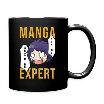 Manga Experte - Tasse einfarbig - Schwarz - Rechts