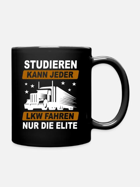 Spaß Berufskraftfahrer Kraftfahrer LKW-Fahrer - Tasse einfarbig - Schwarz