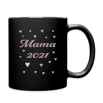 Mama 2021 - Tasse einfarbig - Schwarz - Rechts