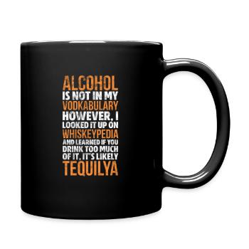 Alcohol - Full Colour Mug - black - Right