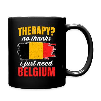 Belgien - Tasse einfarbig - Schwarz - Rechts