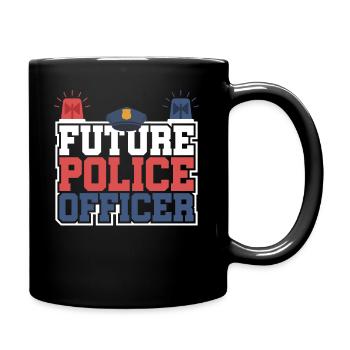 Future policeman | Policeman Fan Best Job - Full Colour Mug - black - Right