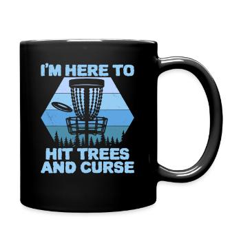 Disques de golf de golf Frisbee Frolf Discgolf - Mug uni - noir - Droite