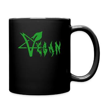 Vegan Death Metal | Pentagram - Full Colour Mug - black - Right