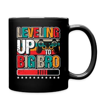 Levelling Up to Big Bro Design for Big Brother - Full Colour Mug - black - Right