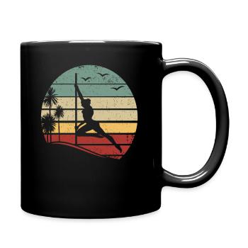 Sunset Pole Dance Pole Dancing Retro Pole Dance - Tasse einfarbig - Schwarz - Rechts
