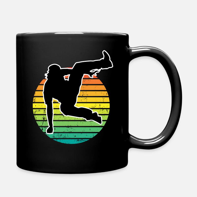 Freerunning Parkour Parkour Runner Silhouette - Mug uni - noir