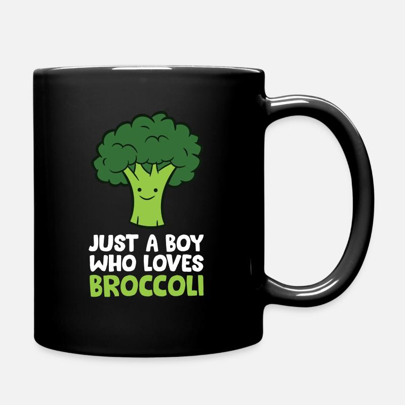 Brocoli doux Juste un garçon qui aime le brocoli - Mug uni - noir