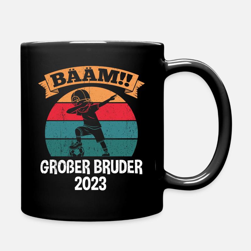 Bääm Großer Bruder 2023 Kein Einhelkind - Tasse einfarbig - Schwarz