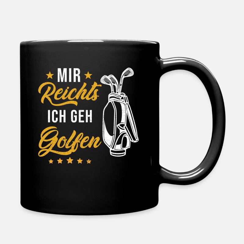 Golf Golfer Geschenk - Tasse einfarbig - Schwarz