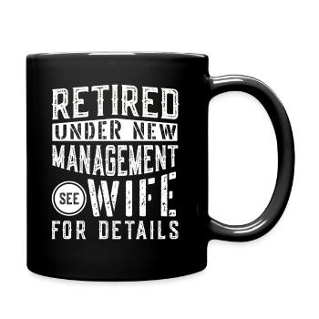 Retraite Drôle - Mug uni - noir - Droite
