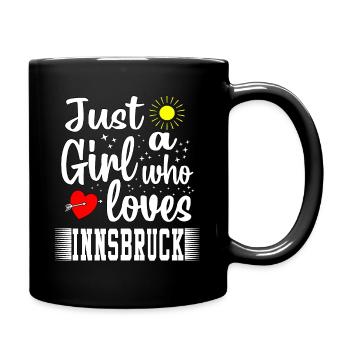 Juste une fille qui loves Innsbruck - Mug uni - noir - Droite