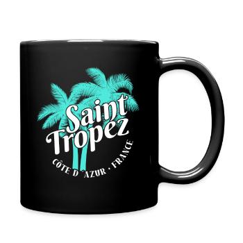 Saint Tropez Côte D Azur France Beach - Full Colour Mug - black - Right