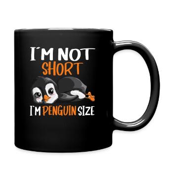 Penguin design with saying Funny sea creatures - Full Colour Mug - black - Right