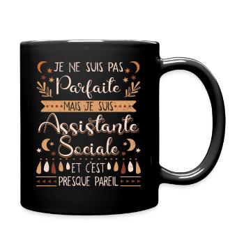Assistante Sociale - Mug uni - noir - Droite