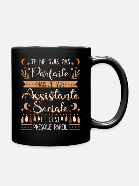 Assistante Sociale - Mug uni - noir