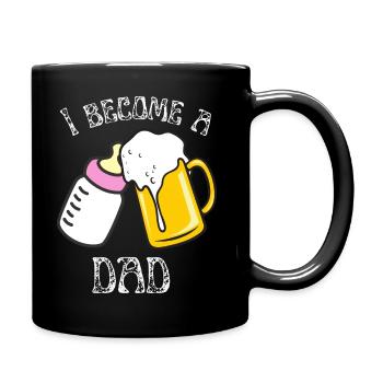 I become a dad - Full Colour Mug - black - Right